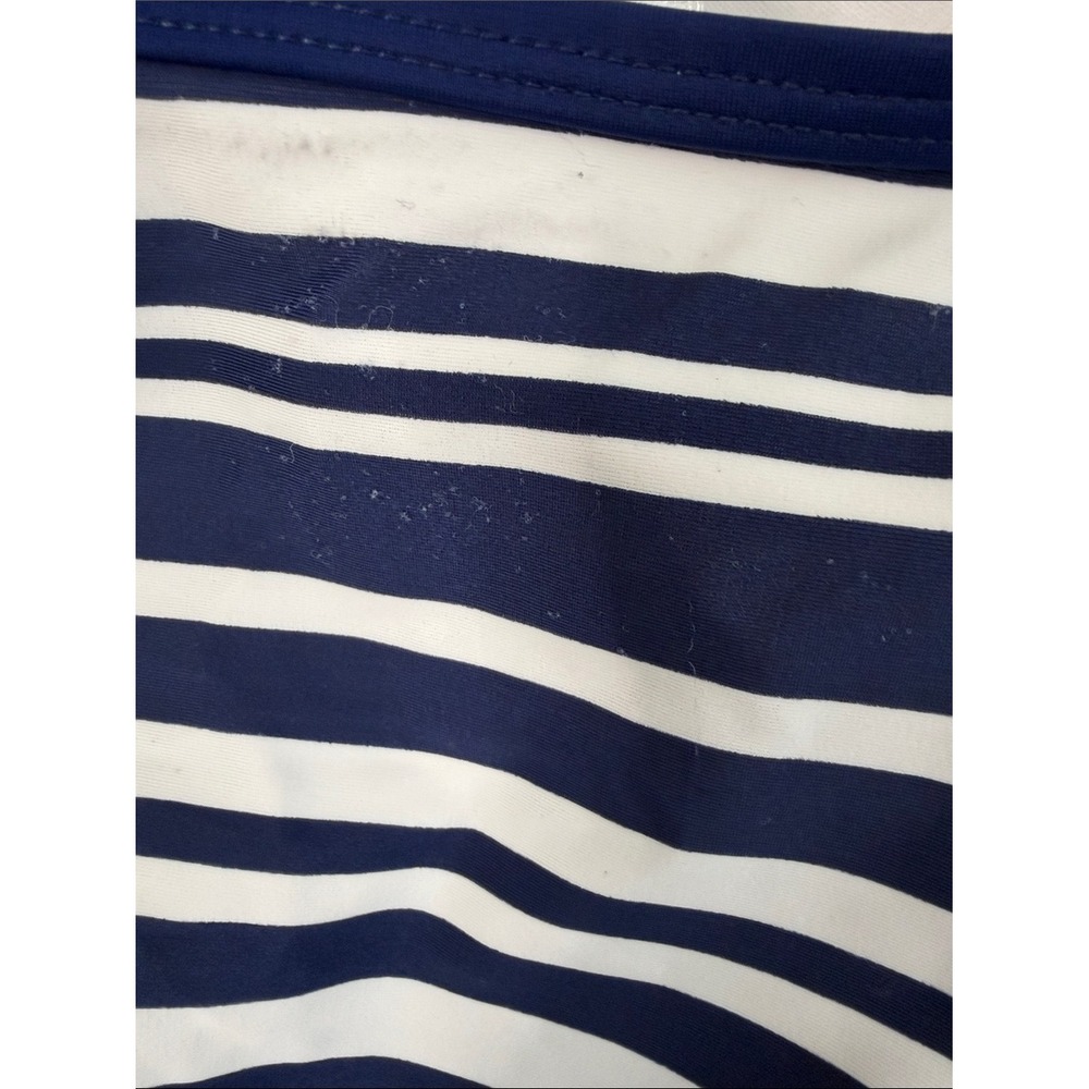 South Point Striped Tankini Swimsuit Set Blue White Size 10 - Picture 5 of 6